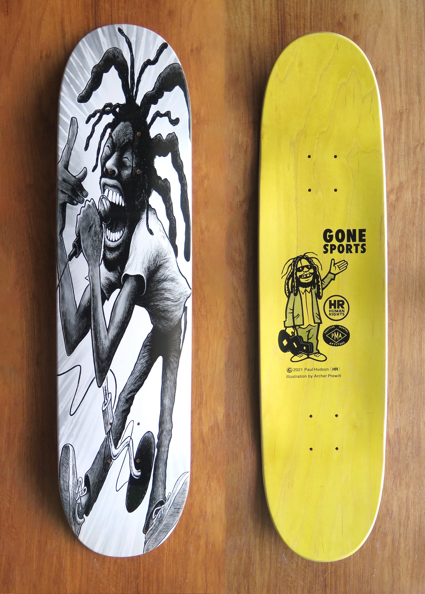 H.R. (Bad Brains) 🛹 Skateboard deck