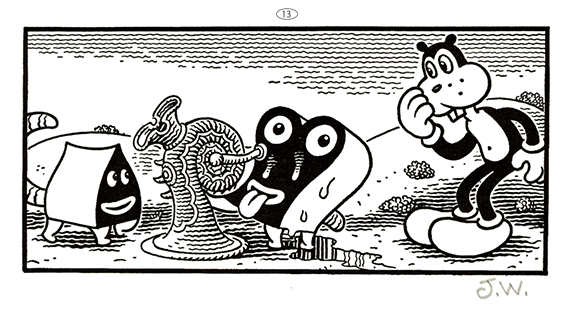 JIM WOODRING  “FRANK・Poochytown” Letterpress Print