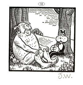 JIM WOODRING  “FRANK・Poochytown” Letterpress Print