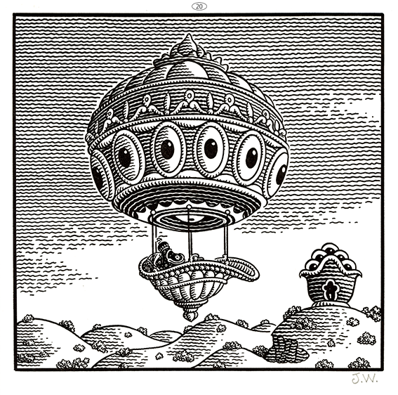 JIM WOODRING  “FRANK・Poochytown” Letterpress Print