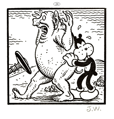 JIM WOODRING  “FRANK・Poochytown” Letterpress Print