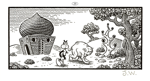 JIM WOODRING  “FRANK・Poochytown” Letterpress Print