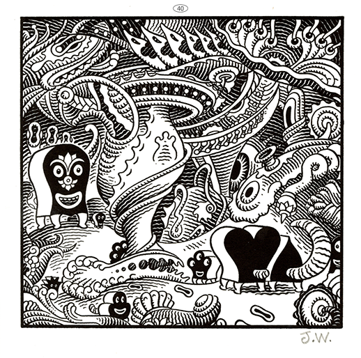 JIM WOODRING  “FRANK・Poochytown” Letterpress Print