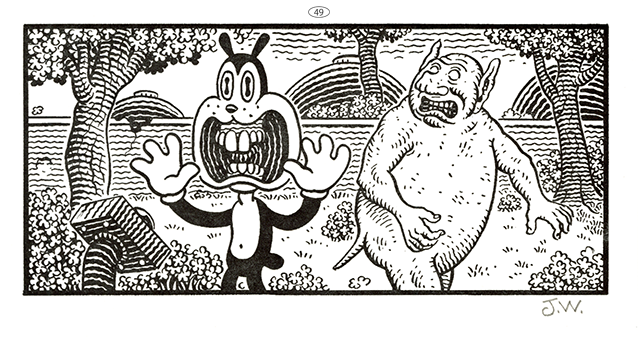 JIM WOODRING  “FRANK・Poochytown” Letterpress Print